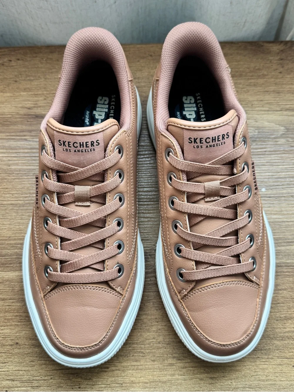 Skechers Slip-ins Arch Fit Arcade Tan Lace Up Sneakers Mens 9